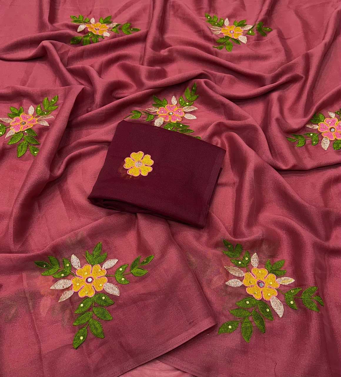 YNF Wholesale Georgette Designer Sarees  | Surat Manufacturer