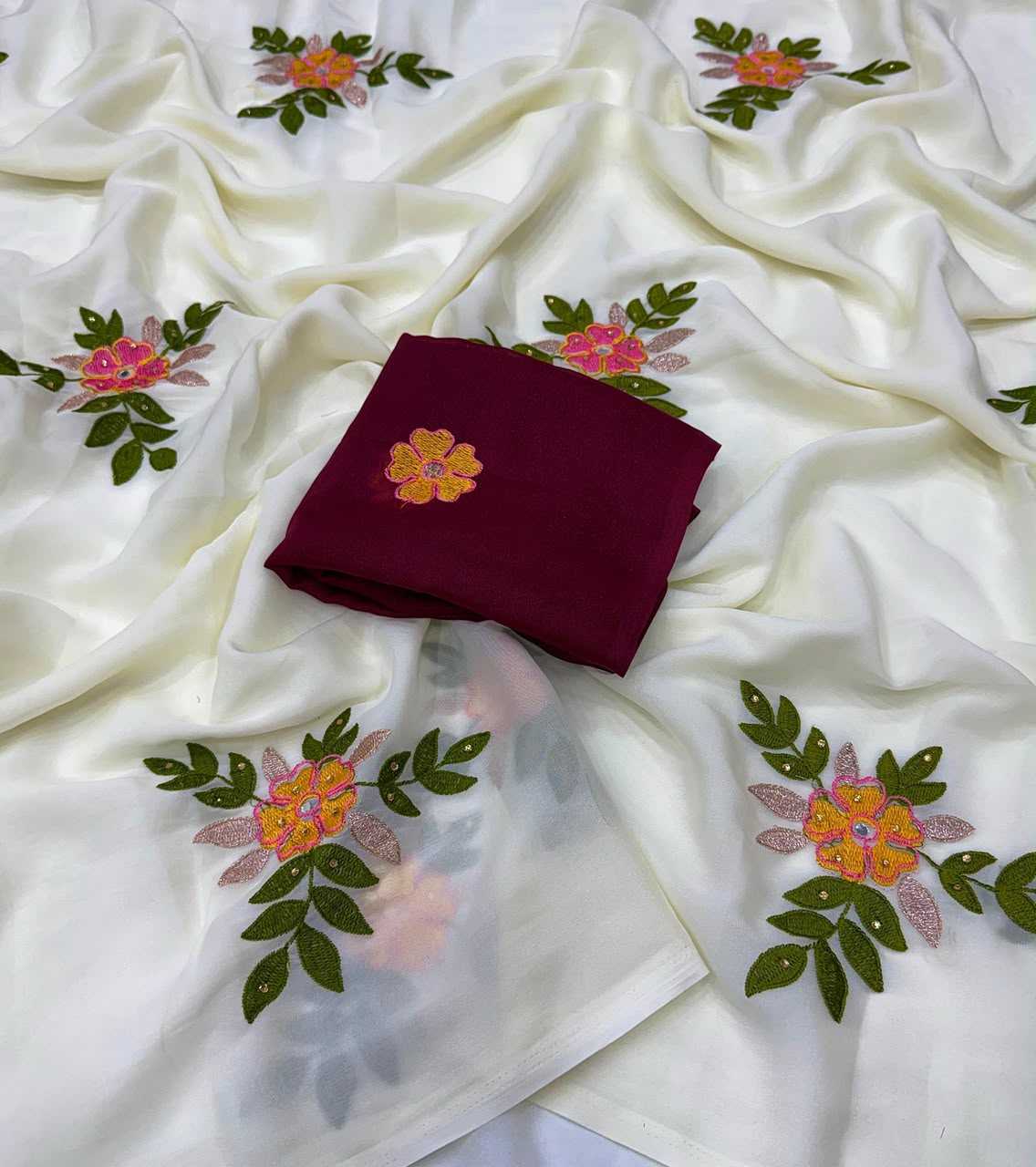 YNF Wholesale Georgette Designer Sarees  | Surat Manufacturer