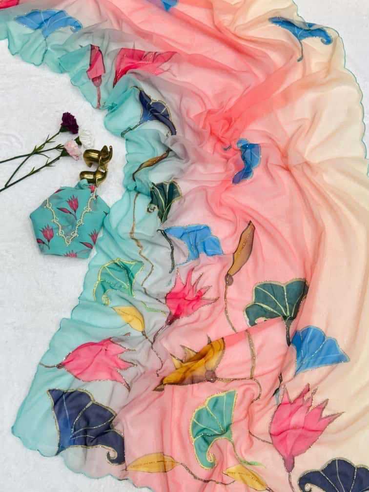 YNF Wholesale Chiffon Printed Sarees  | Surat Manufacturer
