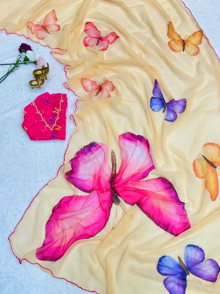 YNF Wholesale Chiffon Printed Sarees  | Surat Manufacturer