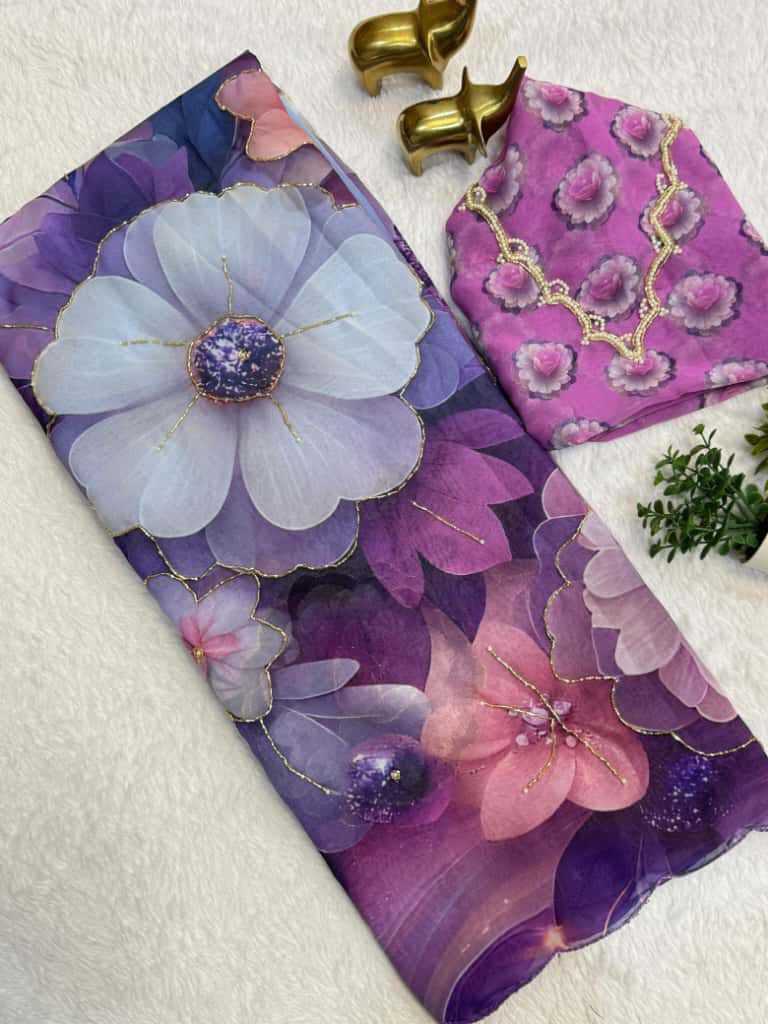 YNF Wholesale Chiffon Printed Sarees  | Surat Manufacturer