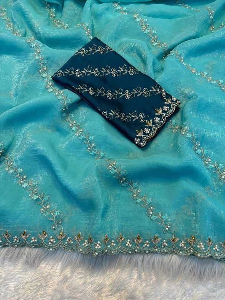YNF Wholesale Chinon Designer Sarees  | Surat Manufacturer