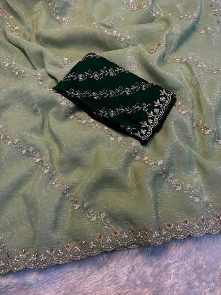 YNF Wholesale Chinon Designer Sarees  | Surat Manufacturer