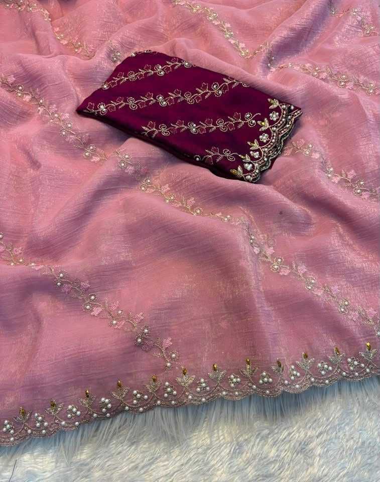 YNF Wholesale Chinon Designer Sarees  | Surat Manufacturer