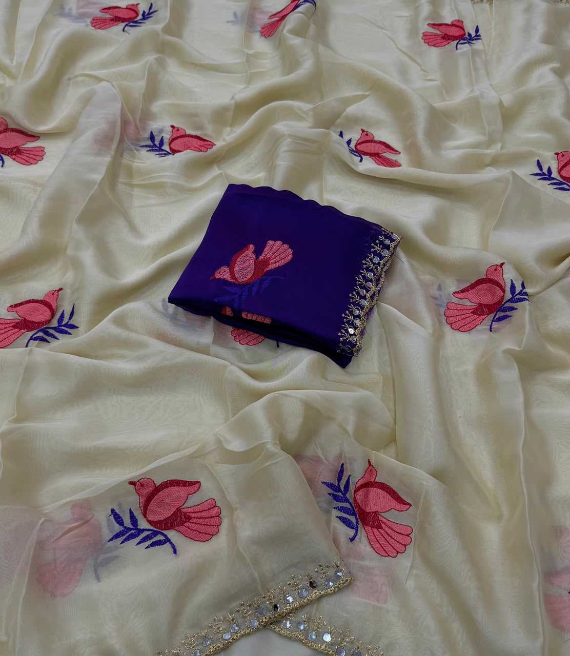 YNF Wholesale Rangoli Silk Embroidered Silk Sarees  | Surat Manufacturer