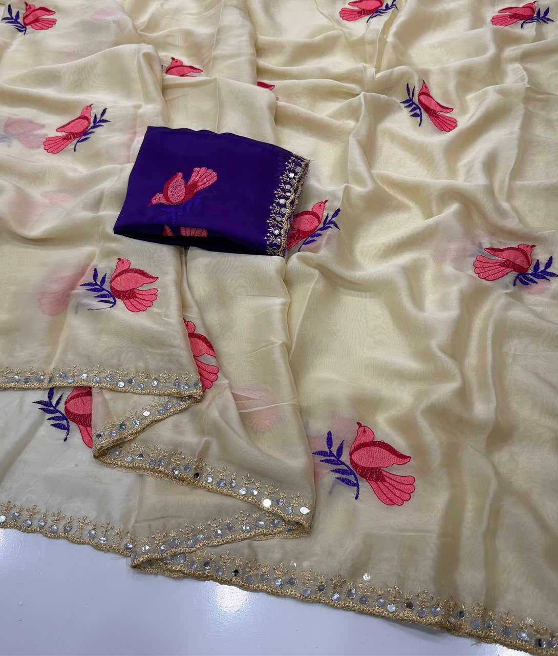 YNF Wholesale Rangoli Silk Embroidered Silk Sarees  | Surat Manufacturer