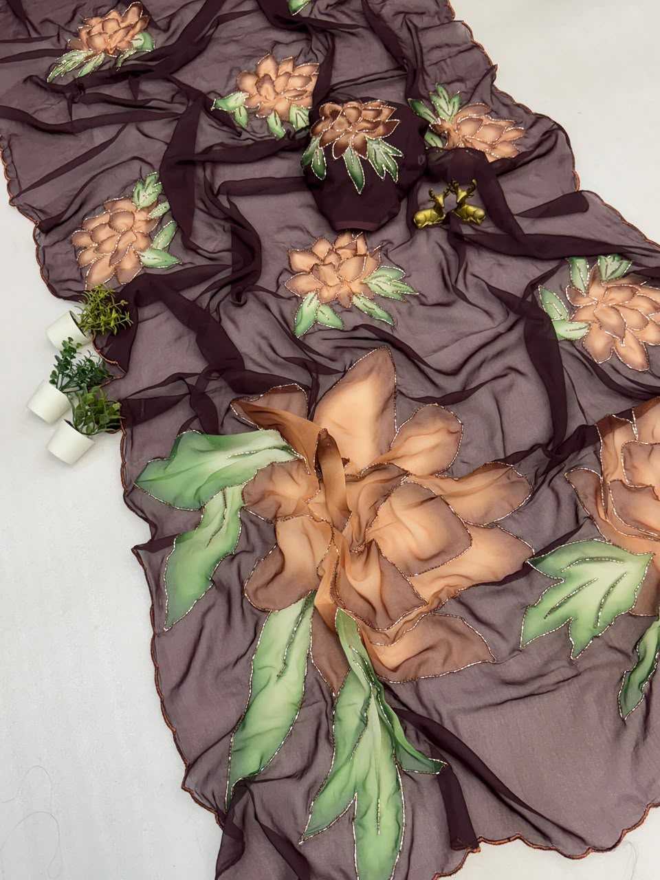 YNF Wholesale Chiffon Printed Sarees  | Surat Manufacturer