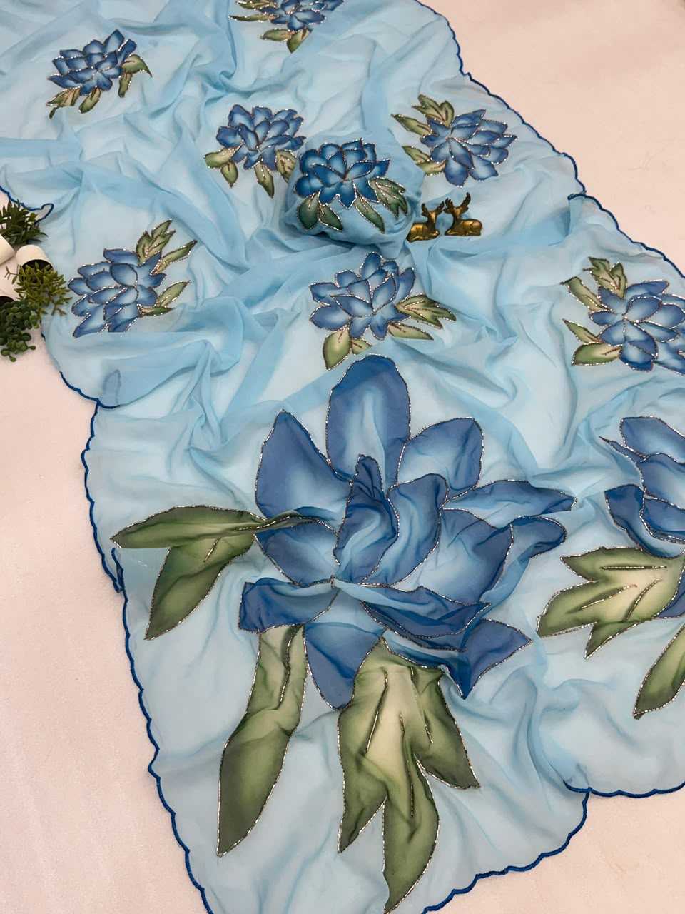 YNF Wholesale Chiffon Printed Sarees  | Surat Manufacturer