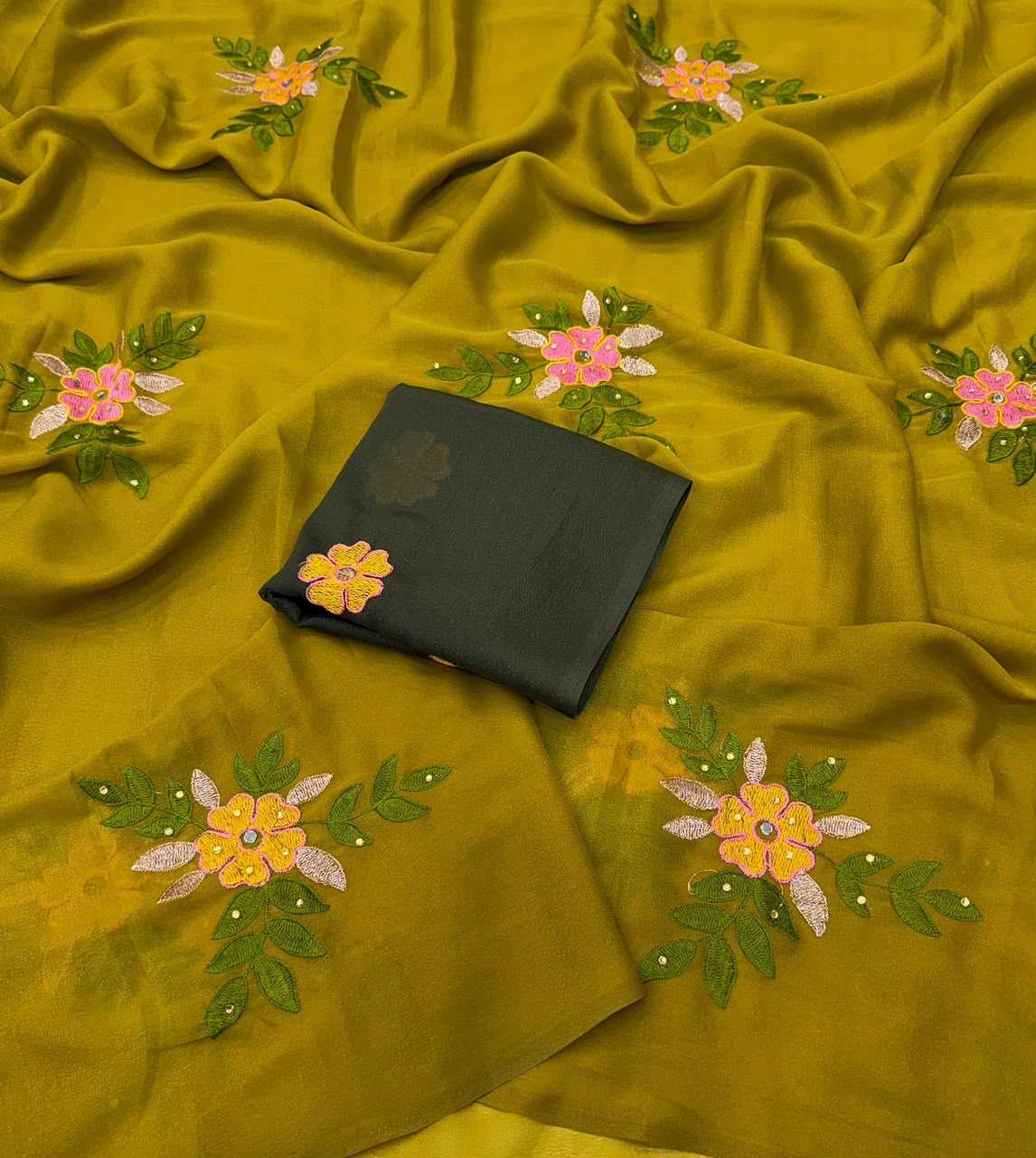 YNF Wholesale Georgette Party Wear Sarees  | Surat Manufacturer