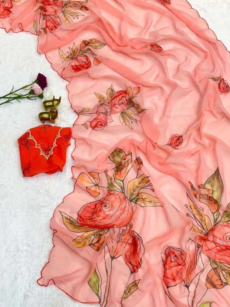 YNF Wholesale Chiffon Printed Sarees  | Surat Manufacturer