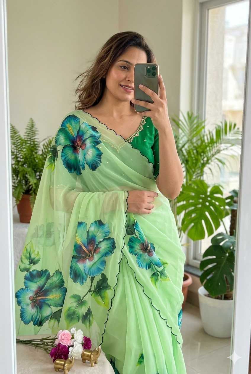 YNF Wholesale Chiffon Printed Sarees  | Surat Manufacturer