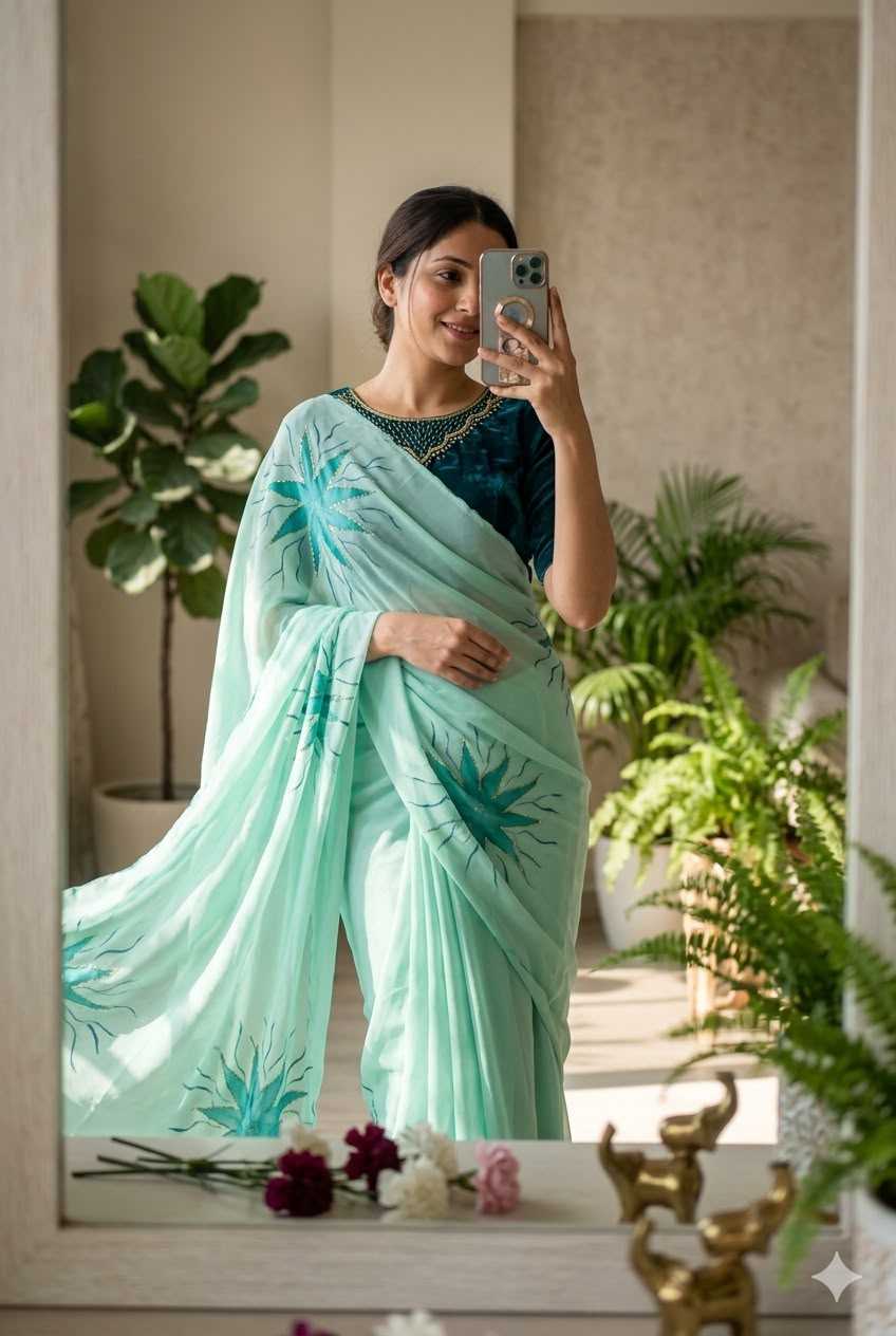 YNF Wholesale Chiffon Printed Sarees  | Surat Manufacturer