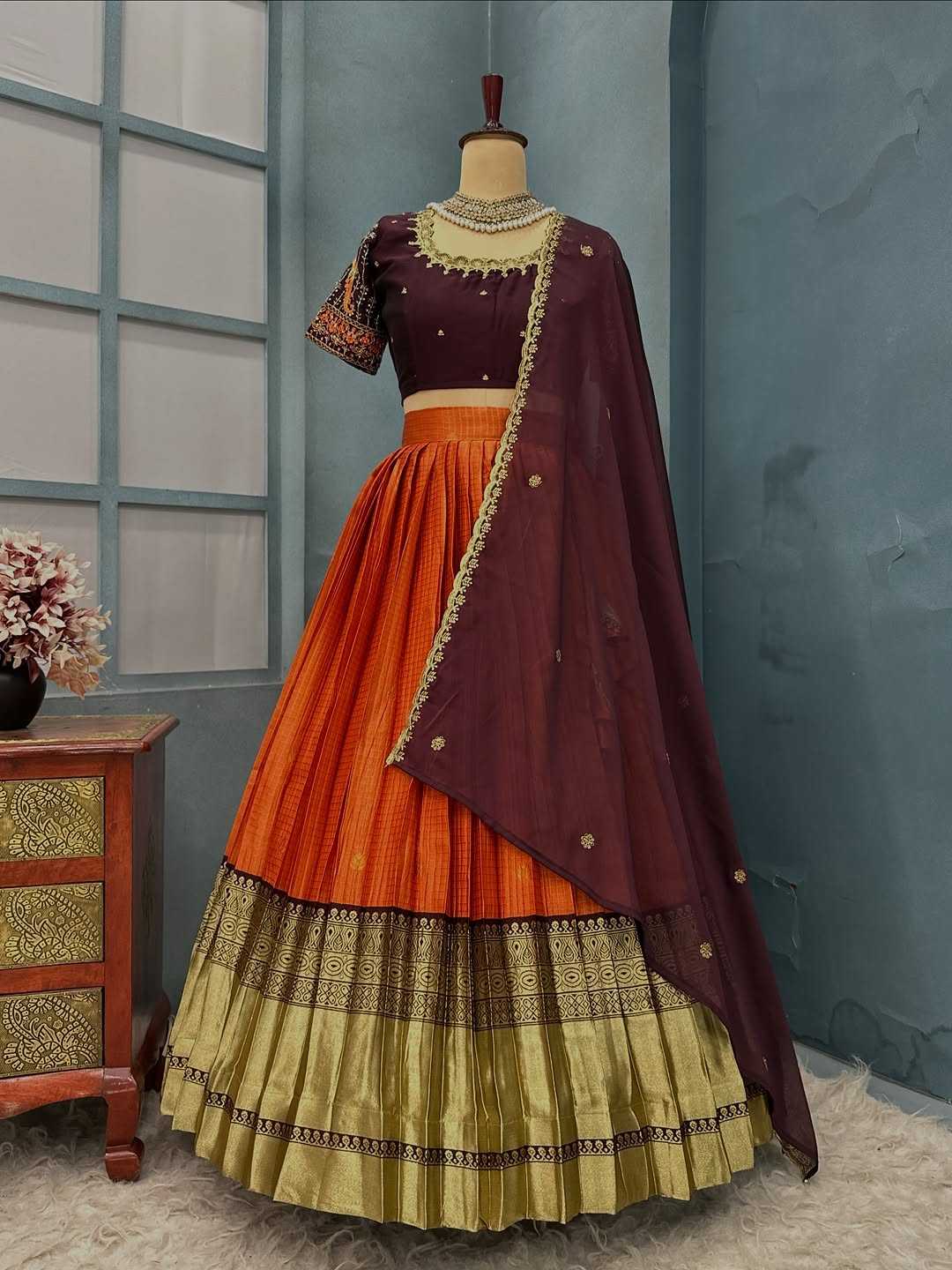 YNF Wholesale Kanjivaram Silk Designer Lehenga  | Surat Manufacturer