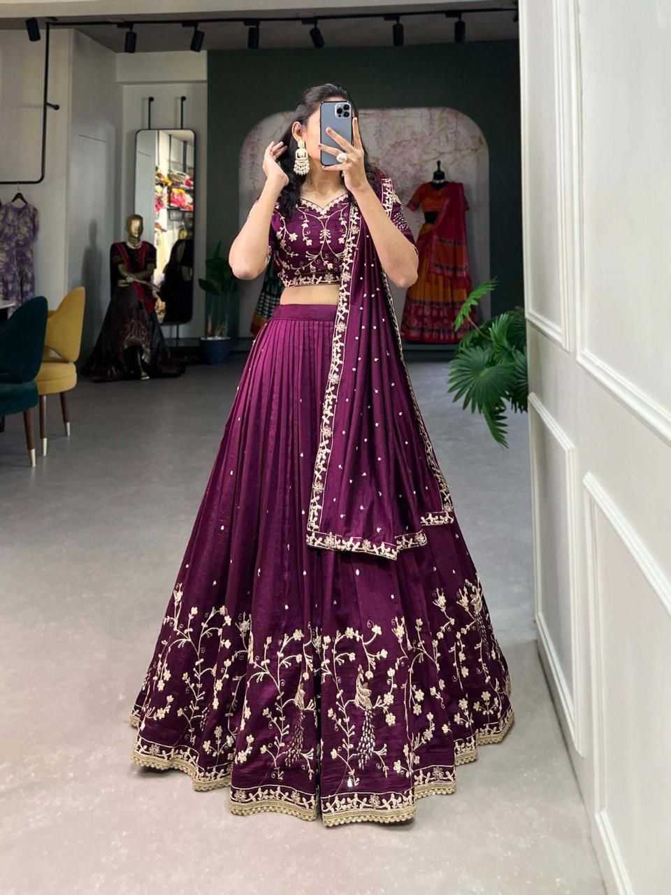 YNF Wholesale Chinon Silk Traditional Lehenga  | Surat Manufacturer