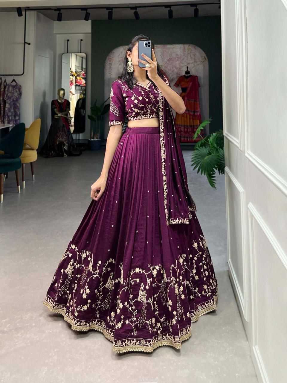 YNF Wholesale Chinon Silk Traditional Lehenga  | Surat Manufacturer
