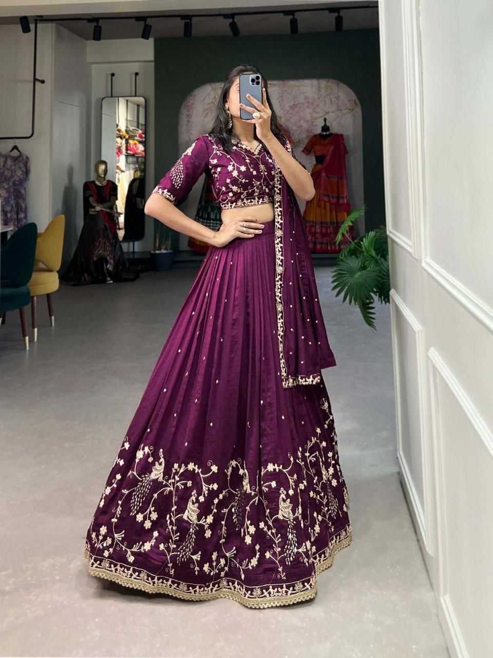 YNF Wholesale Chinon Silk Traditional Lehenga  | Surat Manufacturer