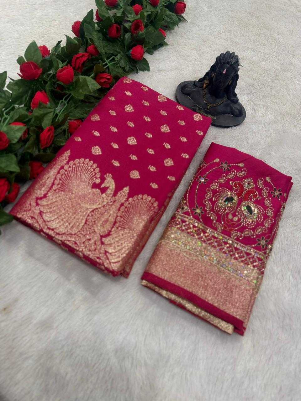YNF Wholesale Satin Sequin Sarees  | Surat Manufacturer