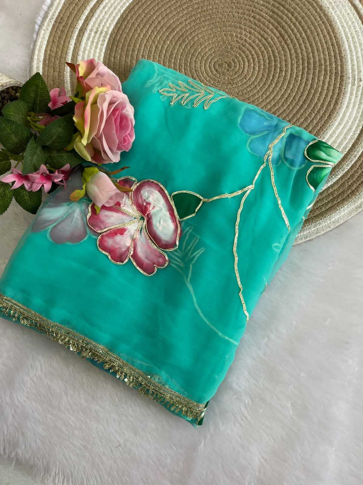 YNF Wholesale Georgette Printed Sarees  | Surat Manufacturer