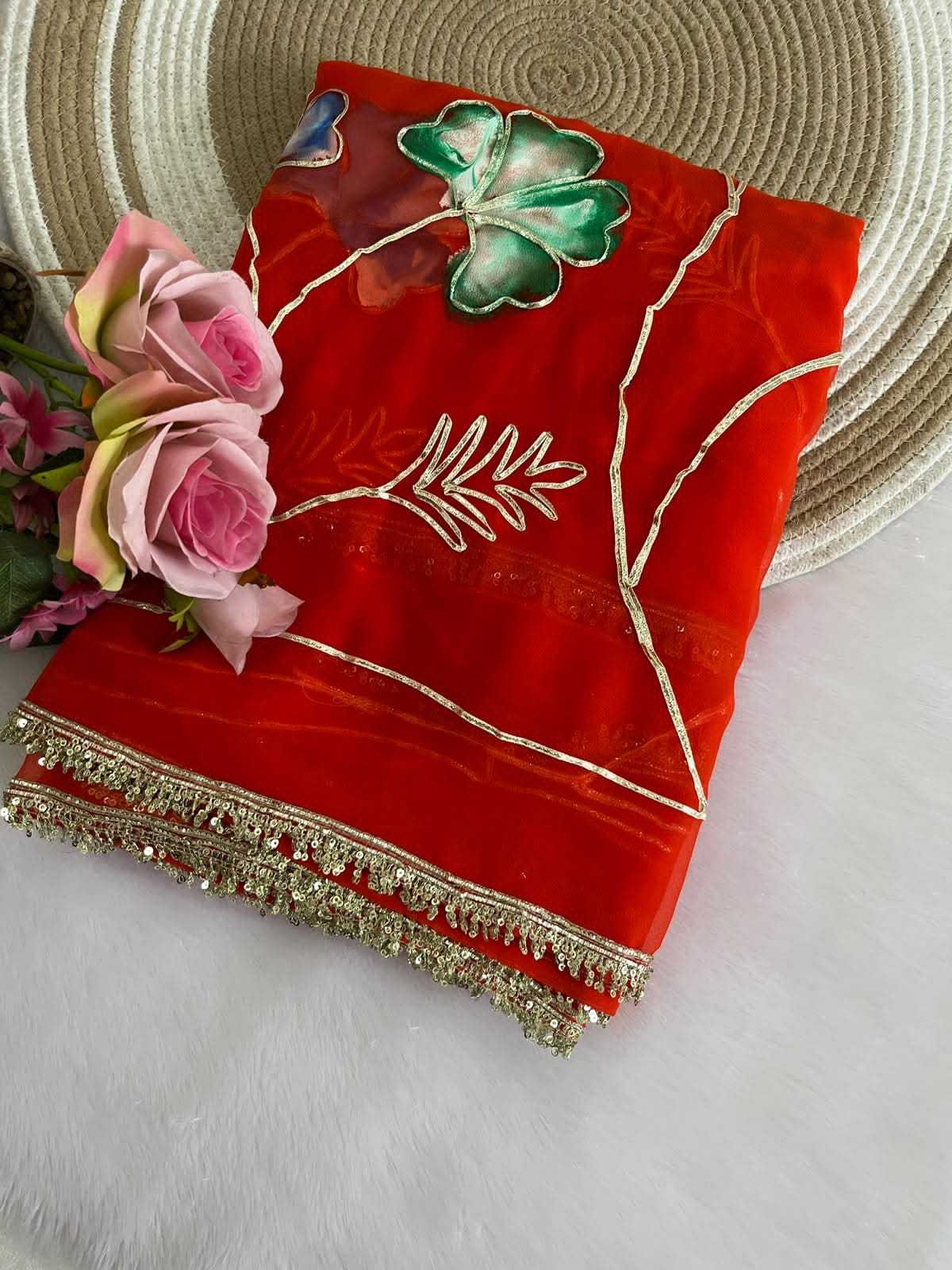YNF Wholesale Georgette Printed Sarees  | Surat Manufacturer