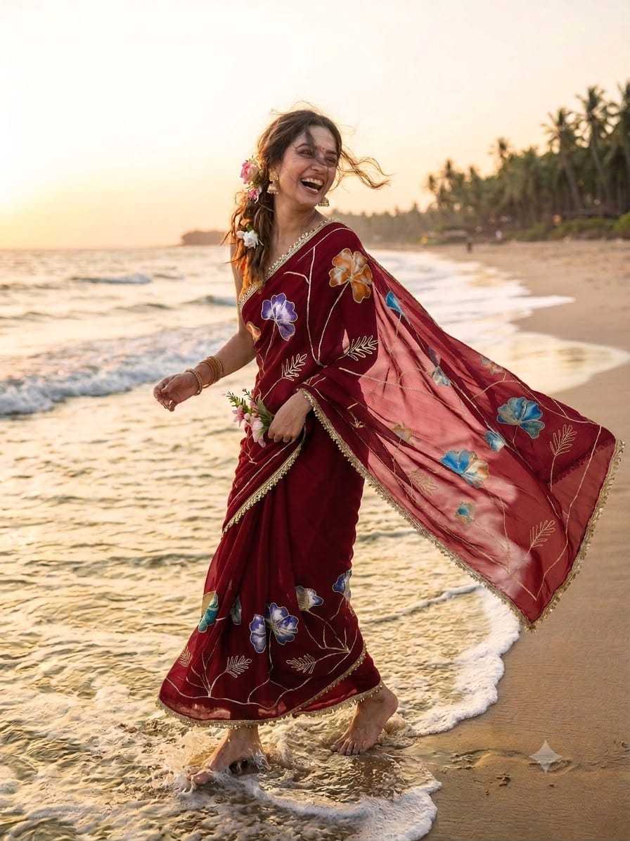 YNF Wholesale Georgette Printed Sarees  | Surat Manufacturer