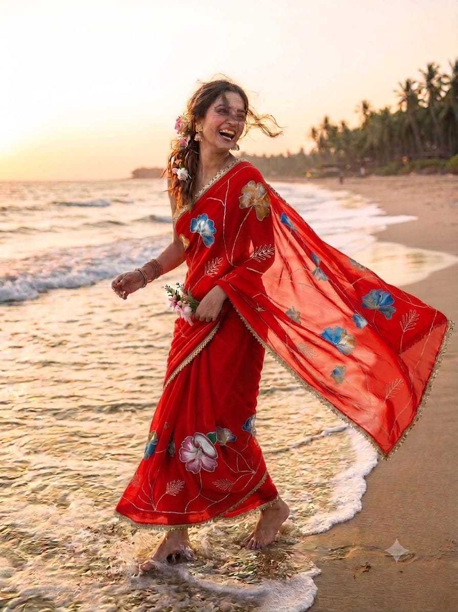 YNF Wholesale Georgette Printed Sarees  | Surat Manufacturer