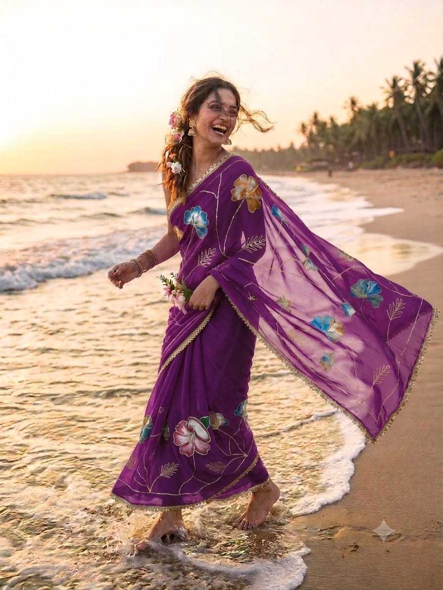 YNF Wholesale Georgette Printed Sarees  | Surat Manufacturer