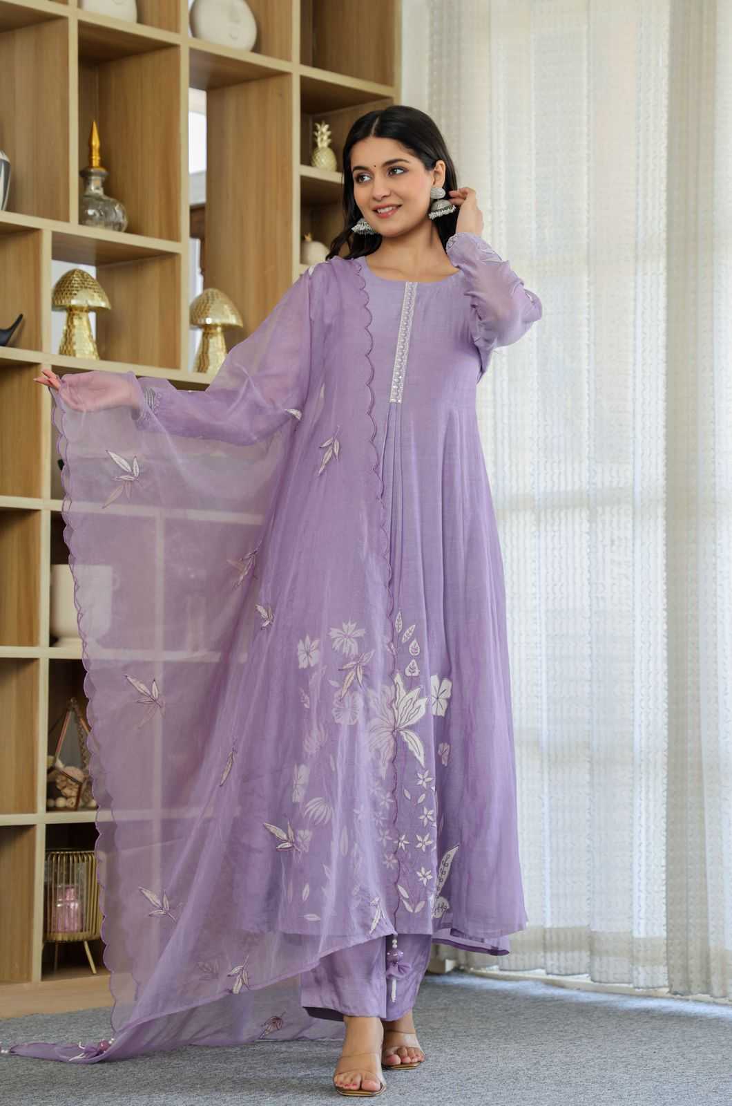YNF Wholesale Chanderi Silk Embroidery Suits  | Surat Manufacturer