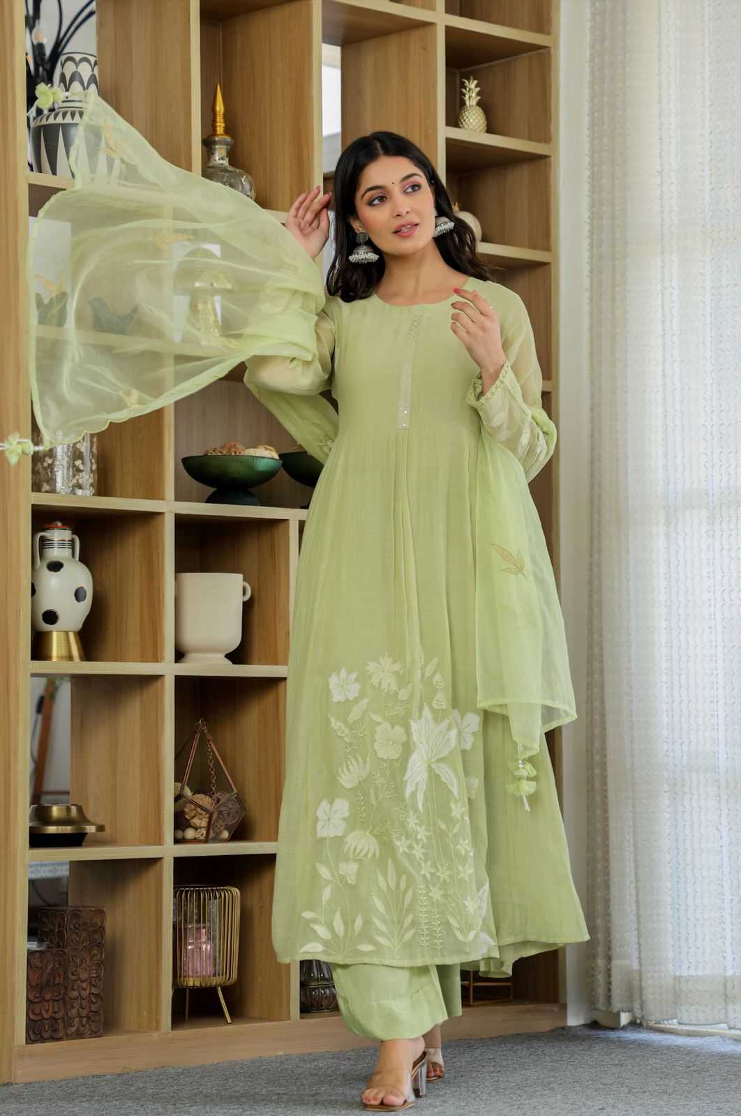 YNF Wholesale Chanderi Silk Embroidery Suits  | Surat Manufacturer