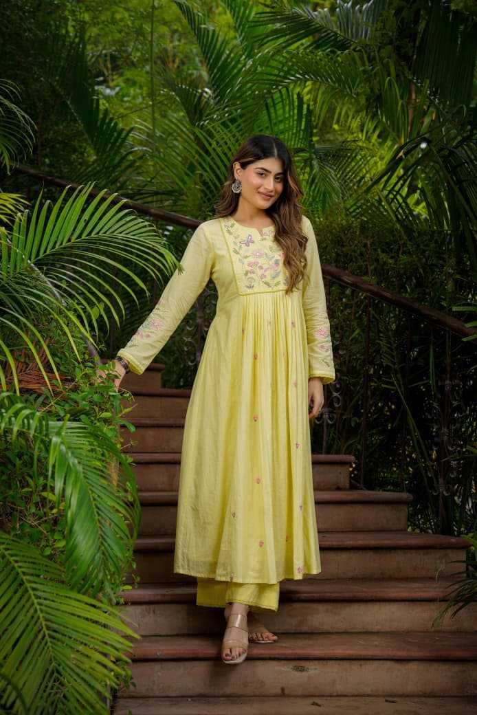 YNF Wholesale Chanderi Silk Fancy Gowns  | Surat Manufacturer