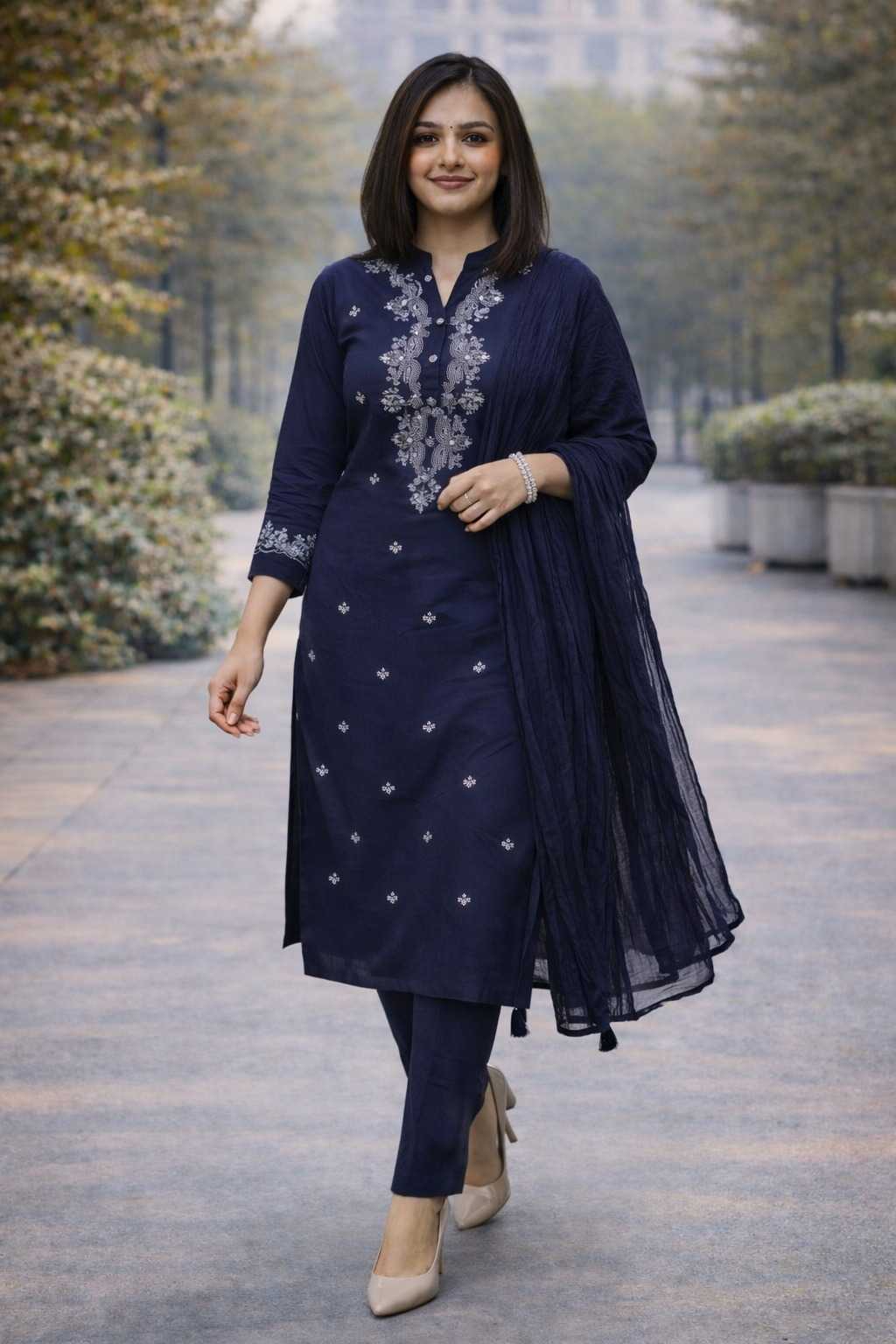 YNF Wholesale Rayon Embroidered Kurtis  | Surat Manufacturer