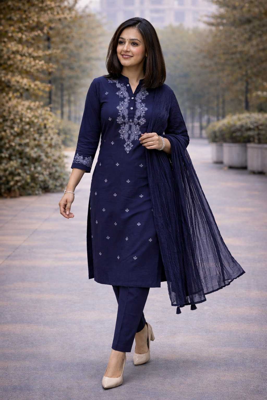 YNF Wholesale Rayon Embroidered Kurtis  | Surat Manufacturer