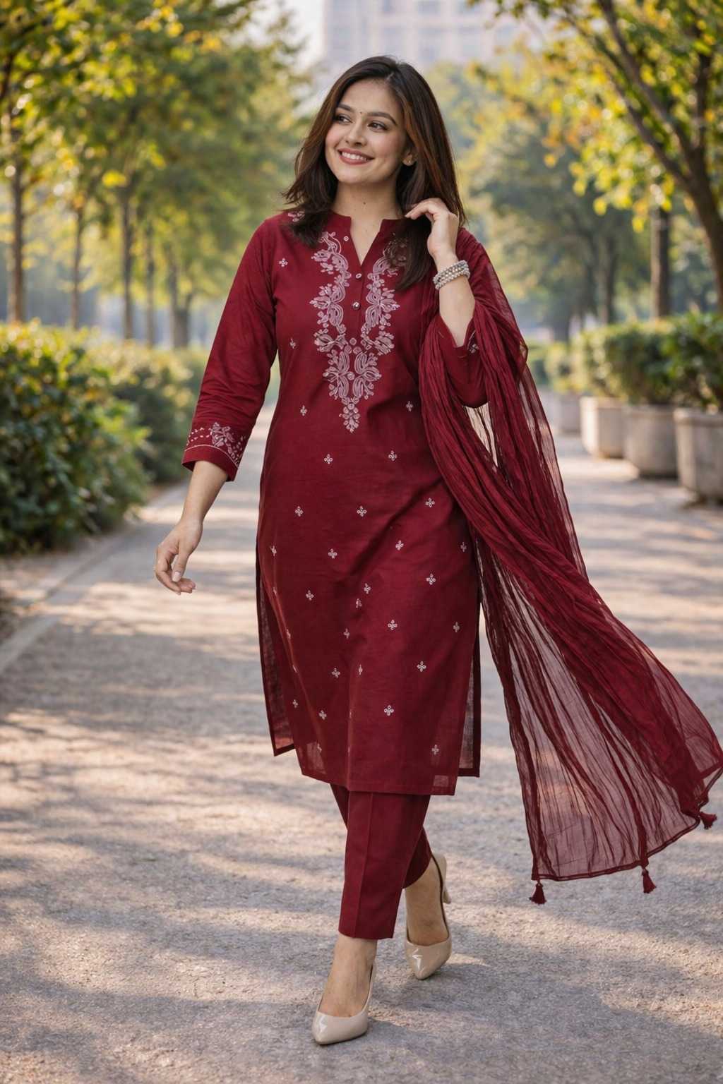 YNF Wholesale Rayon Embroidered Kurtis  | Surat Manufacturer