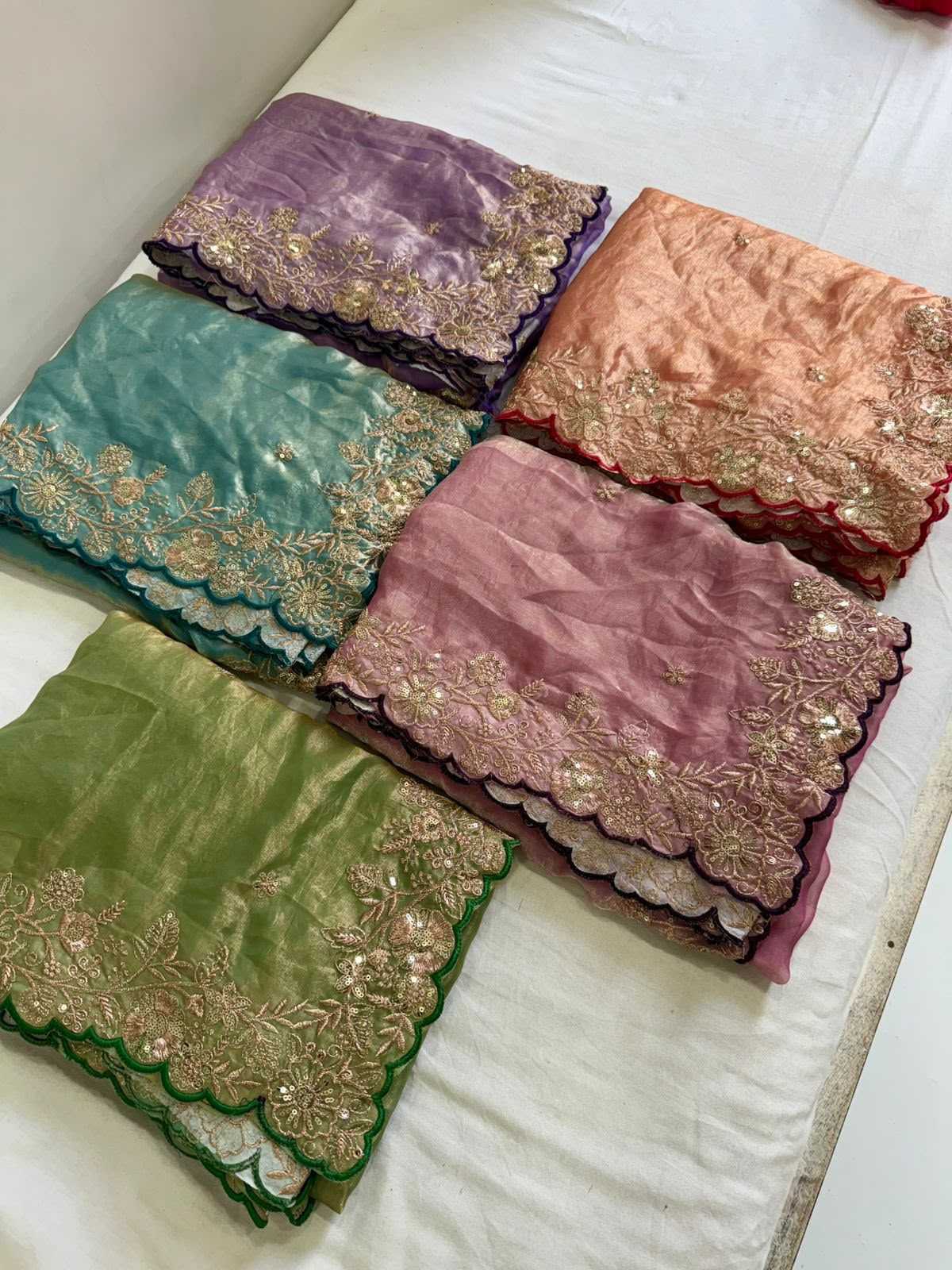 YNF Wholesale Rangoli Silk Sequin Sarees  | Surat Manufacturer