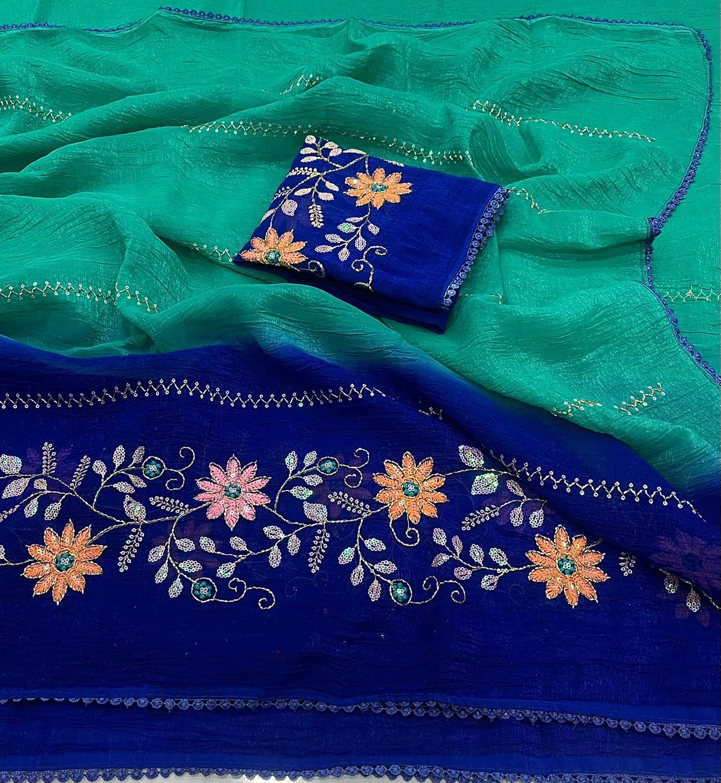 YNF Wholesale Crunchi Sequence Sarees  | Surat Manufacturer