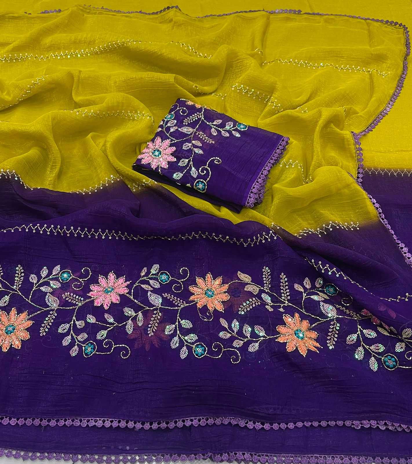 YNF Wholesale Crunchi Sequence Sarees  | Surat Manufacturer