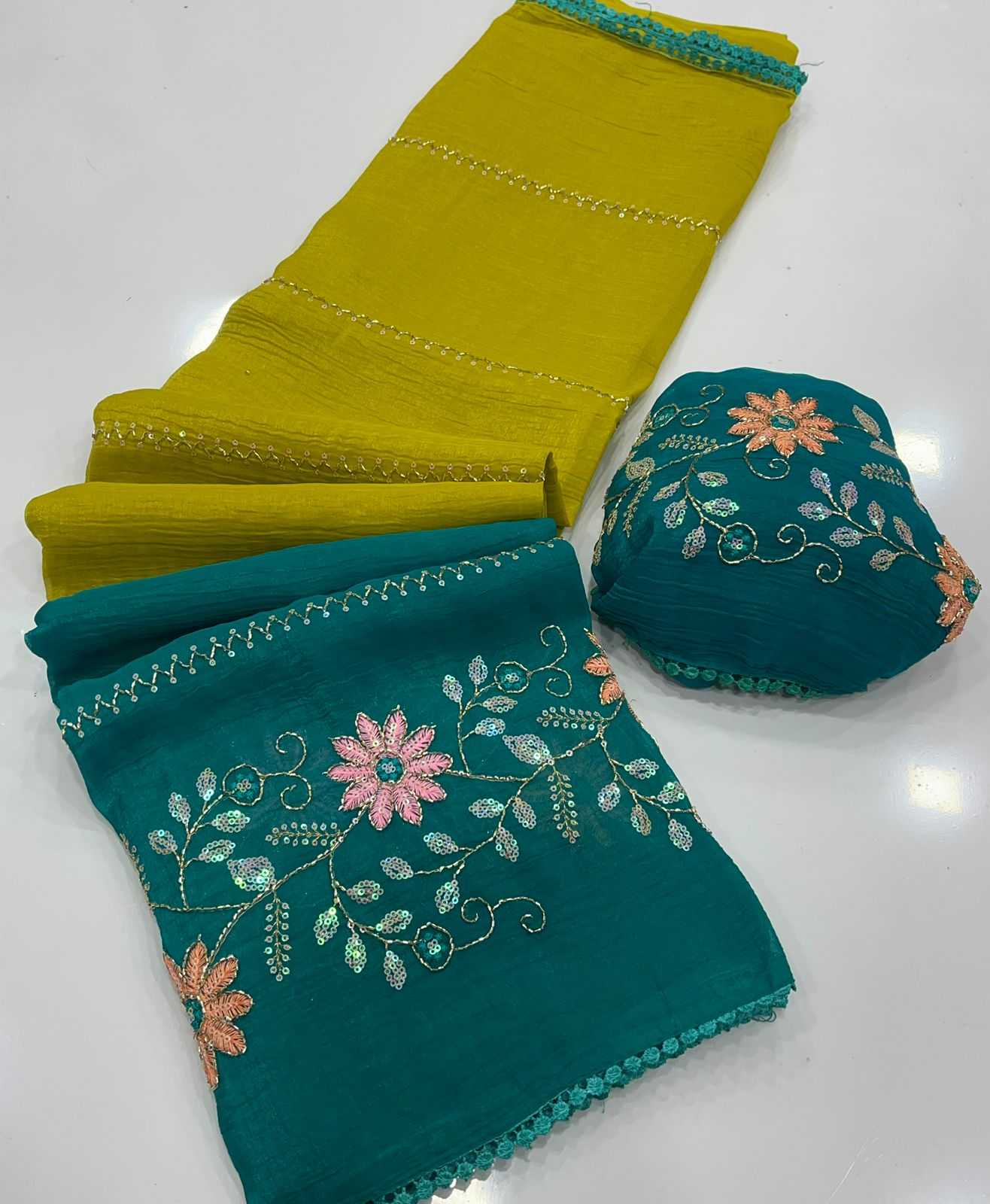 YNF Wholesale Crunchi Sequence Sarees  | Surat Manufacturer