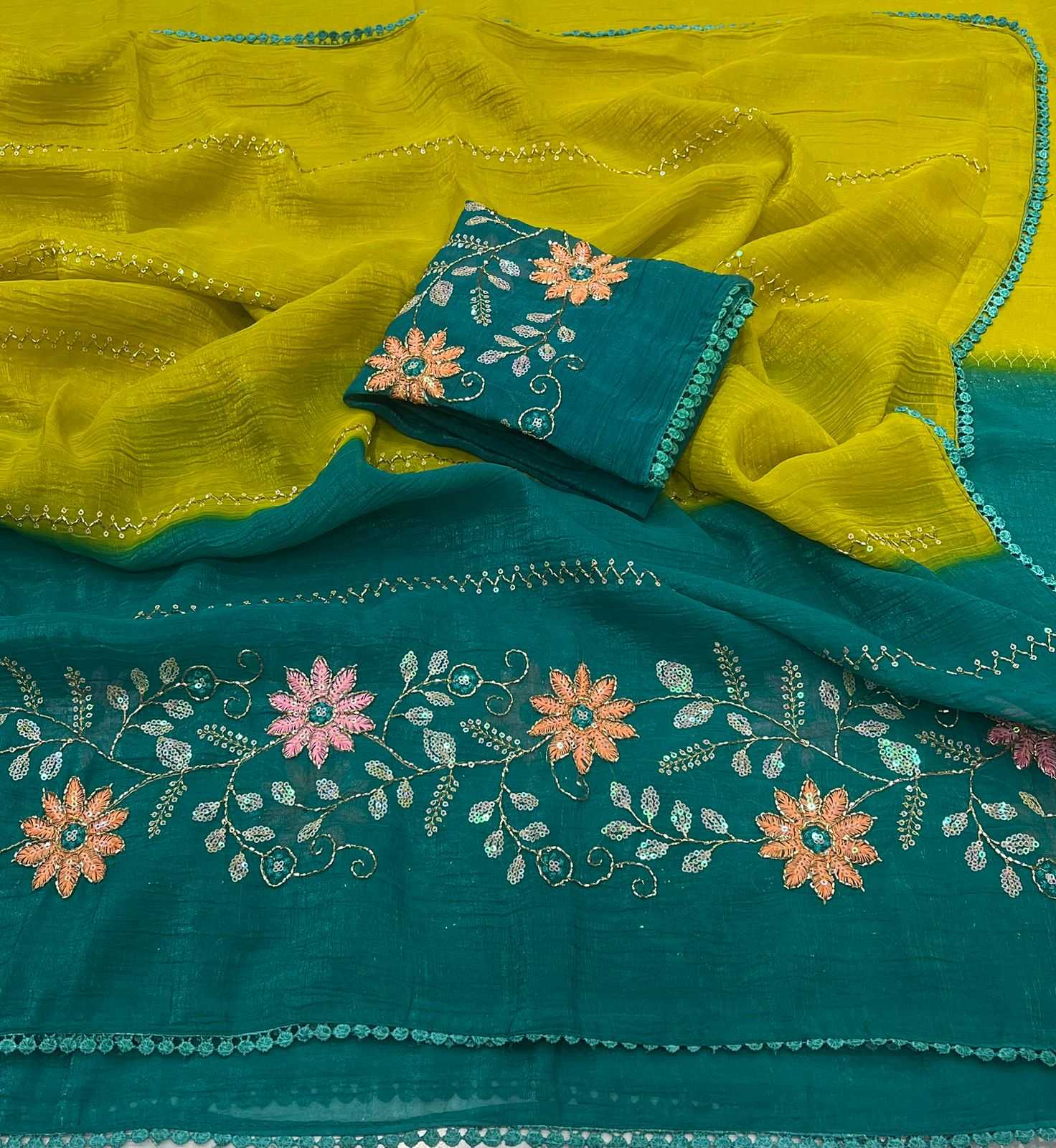 YNF Wholesale Crunchi Sequence Sarees  | Surat Manufacturer