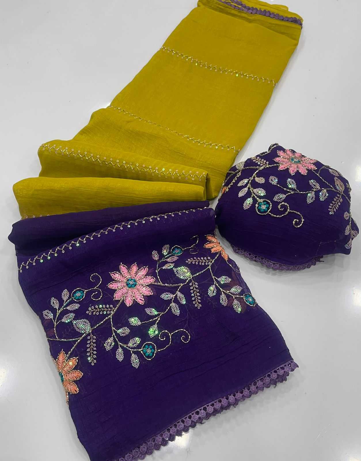 YNF Wholesale Crunchi Sequence Sarees  | Surat Manufacturer