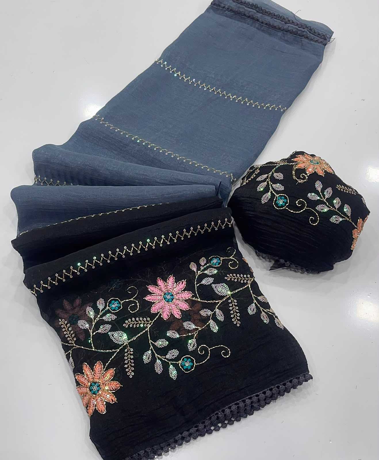 YNF Wholesale Crunchi Sequence Sarees  | Surat Manufacturer