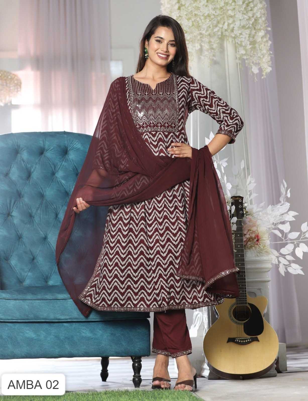 YNF Wholesale Rayon Ladies Suits  | Surat Manufacturer