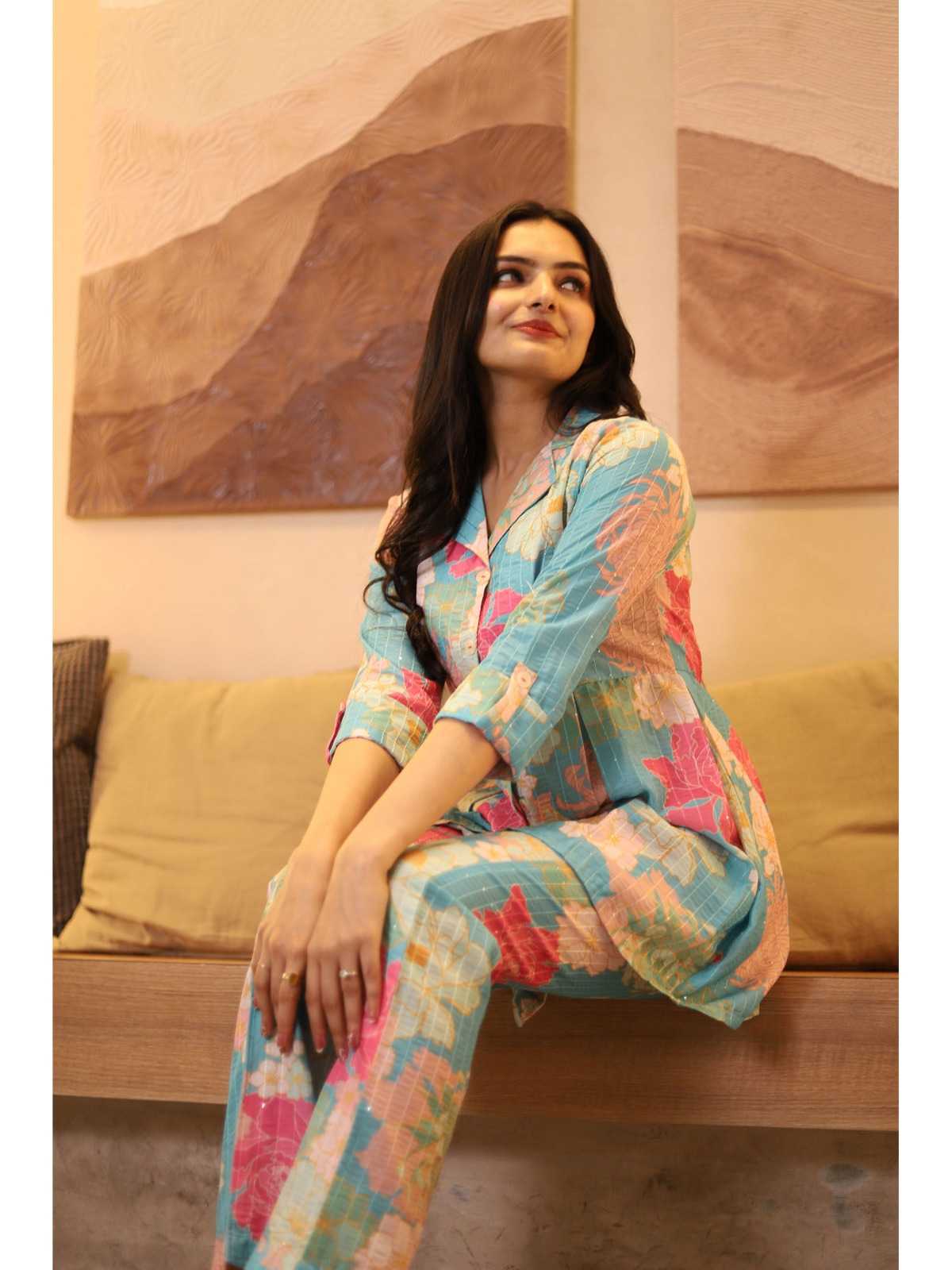 YNF Wholesale Muslin Silk Co-ord Set  | Surat Manufacturer