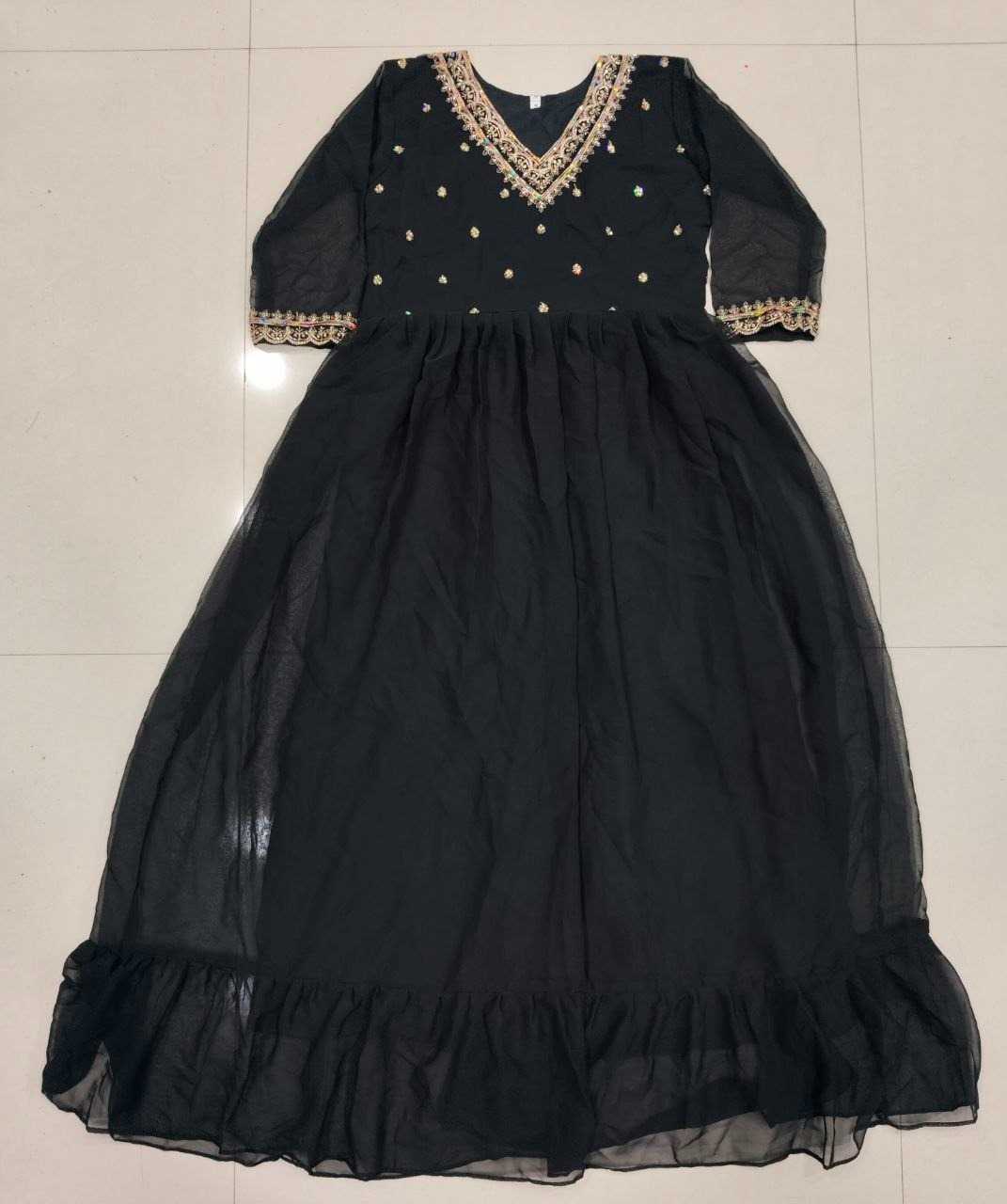 YNF Wholesale Heavy Silk Embroidery Gowns  | Surat Manufacturer