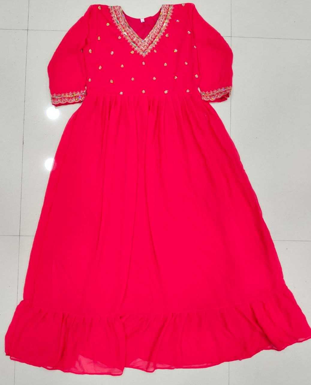 YNF Wholesale Heavy Silk Embroidery Gowns  | Surat Manufacturer