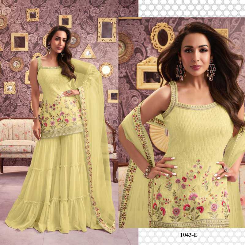 YNF Wholesale Faux Georgette Sharara Salwar Suits  | Surat Manufacturer