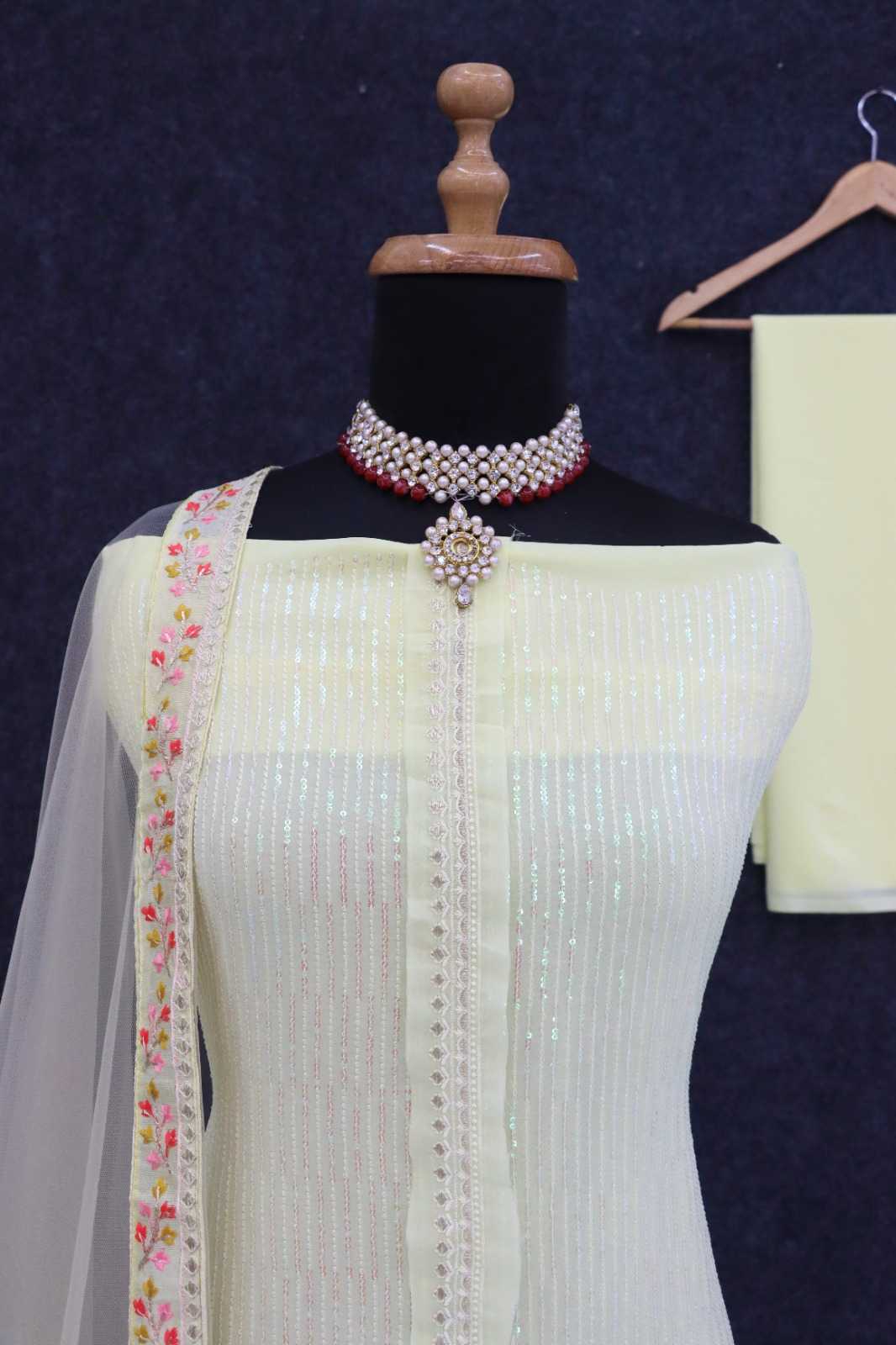 YNF Wholesale Faux Georgette Sharara Salwar Suits  | Surat Manufacturer