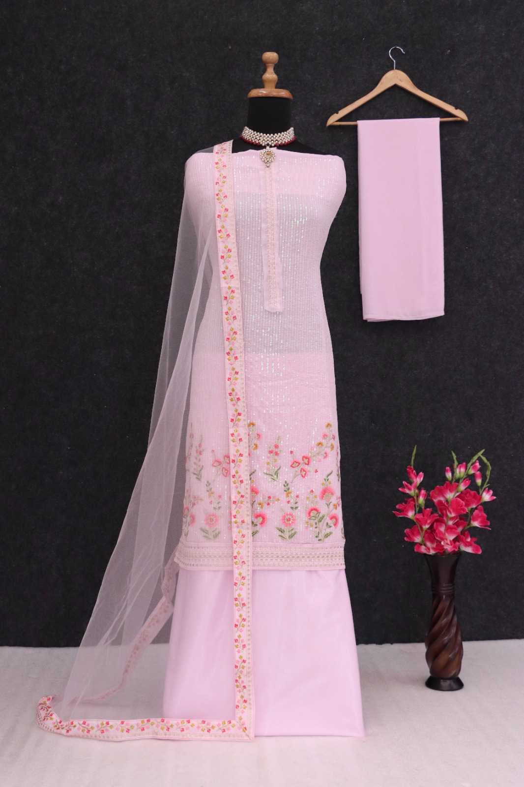 YNF Wholesale Faux Georgette Sharara Salwar Suits  | Surat Manufacturer