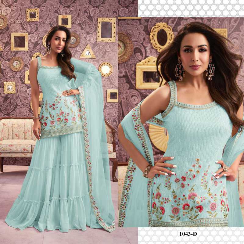 YNF Wholesale Faux Georgette Sharara Salwar Suits  | Surat Manufacturer