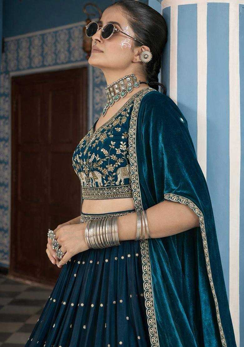 YNF Wholesale Vichitra Silk Designer Lehenga  | Surat Manufacturer