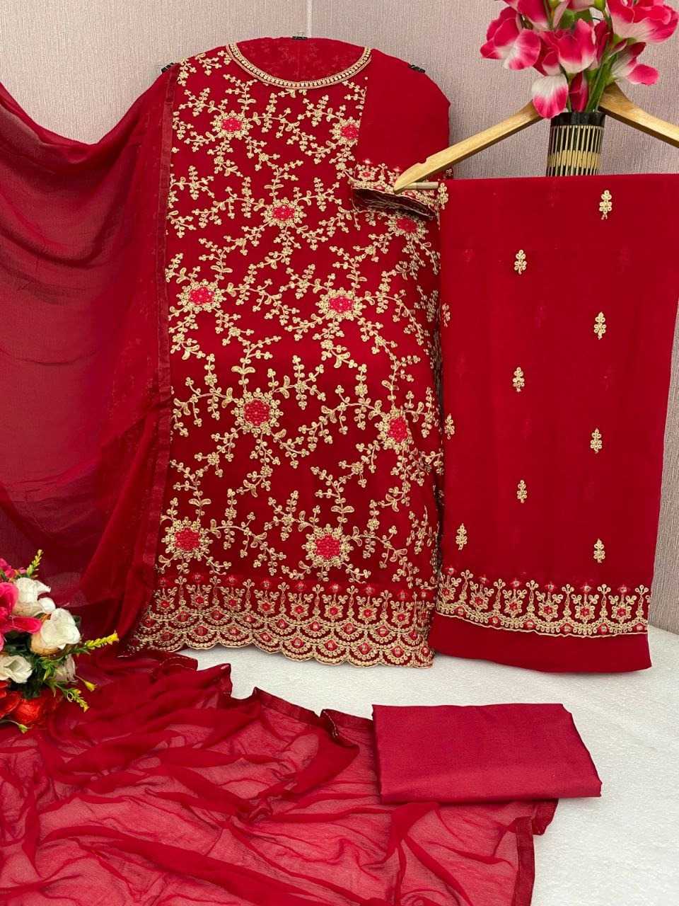 YNF Wholesale Georgette Ladies Suits  | Surat Manufacturer
