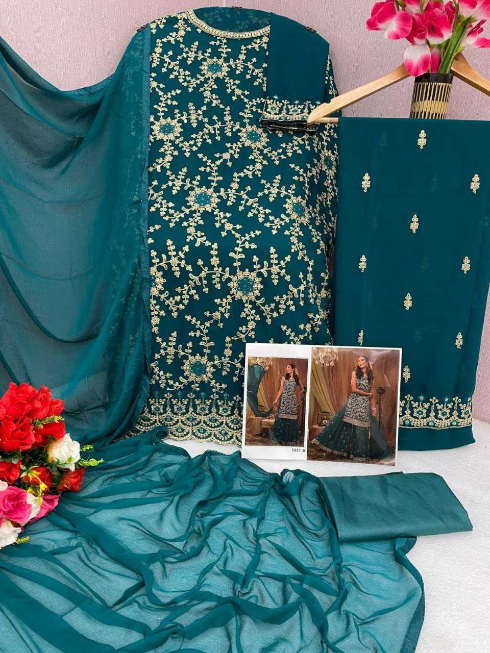 YNF Wholesale Georgette Ladies Suits  | Surat Manufacturer